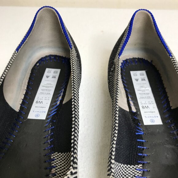 Rothy's Size 8 The Flat Plaid Round Toe Slip On Flats - Picture 13 of 15